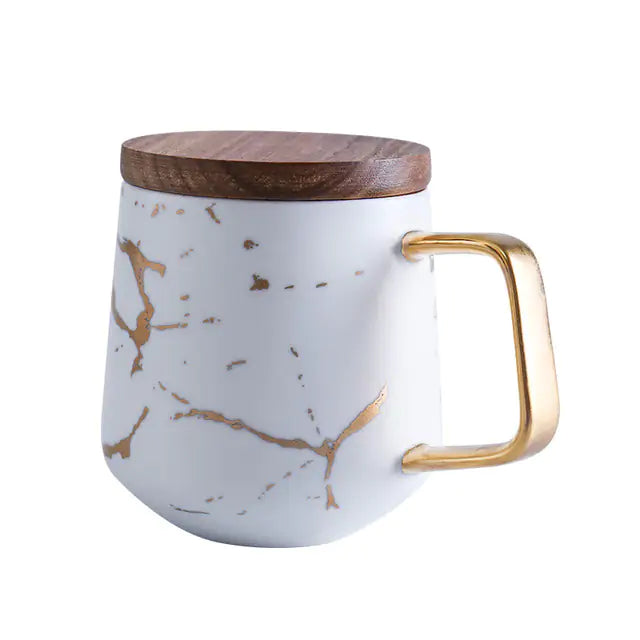 Marble Gold Inlay Mug