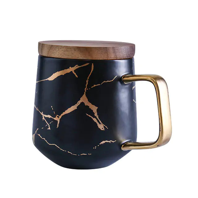 Marble Gold Inlay Mug