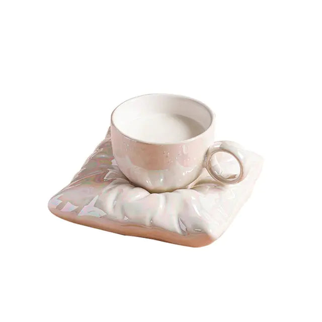 Chic Ceramic Mug Set With Coaster