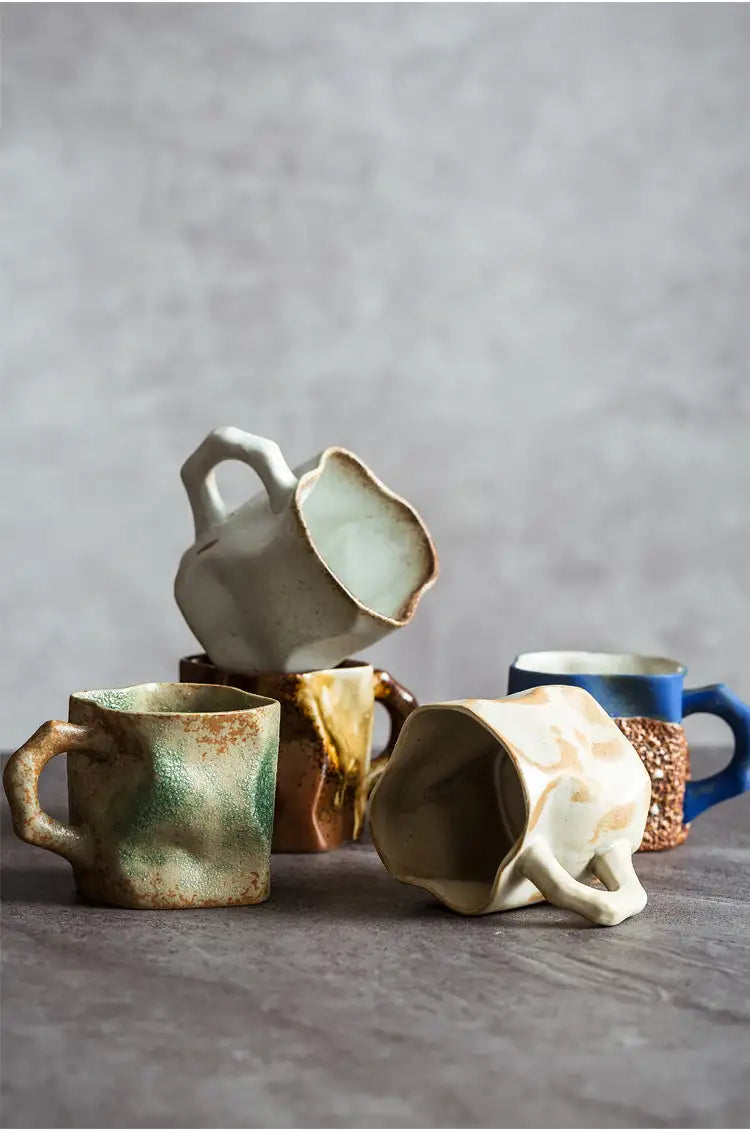 Irregular Shape Ceramic Tea & Coffee Cups