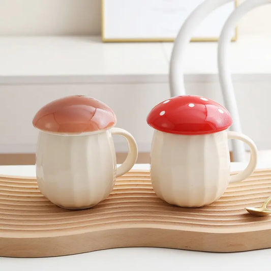 Mushroom Cup With Lid Mug