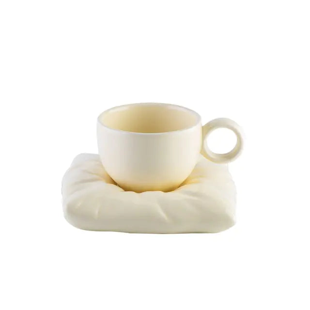 Chic Ceramic Mug Set With Coaster