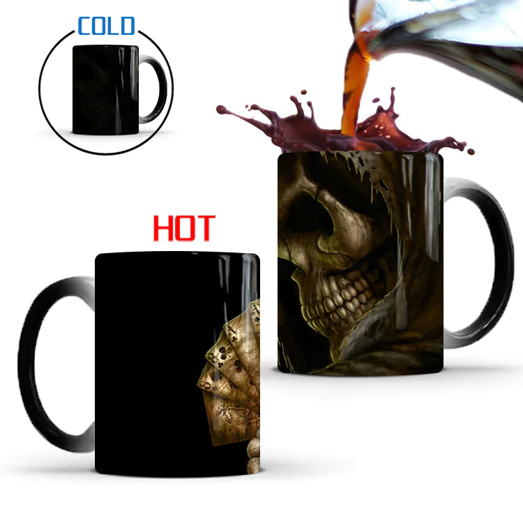 Skull Color Changing Ceramic Coffee Mug