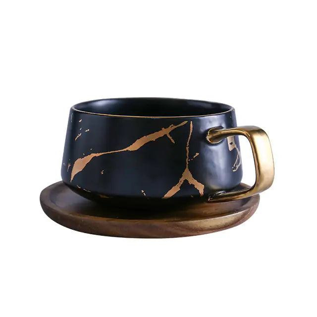 Marble Gold Inlay Mug