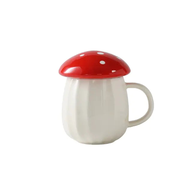 Mushroom Cup With Lid Mug