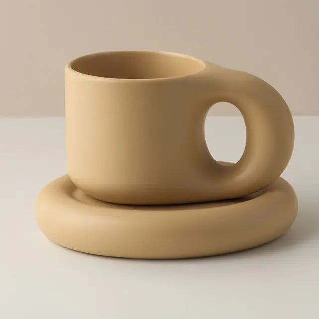 Handmade Fat Handle Mug